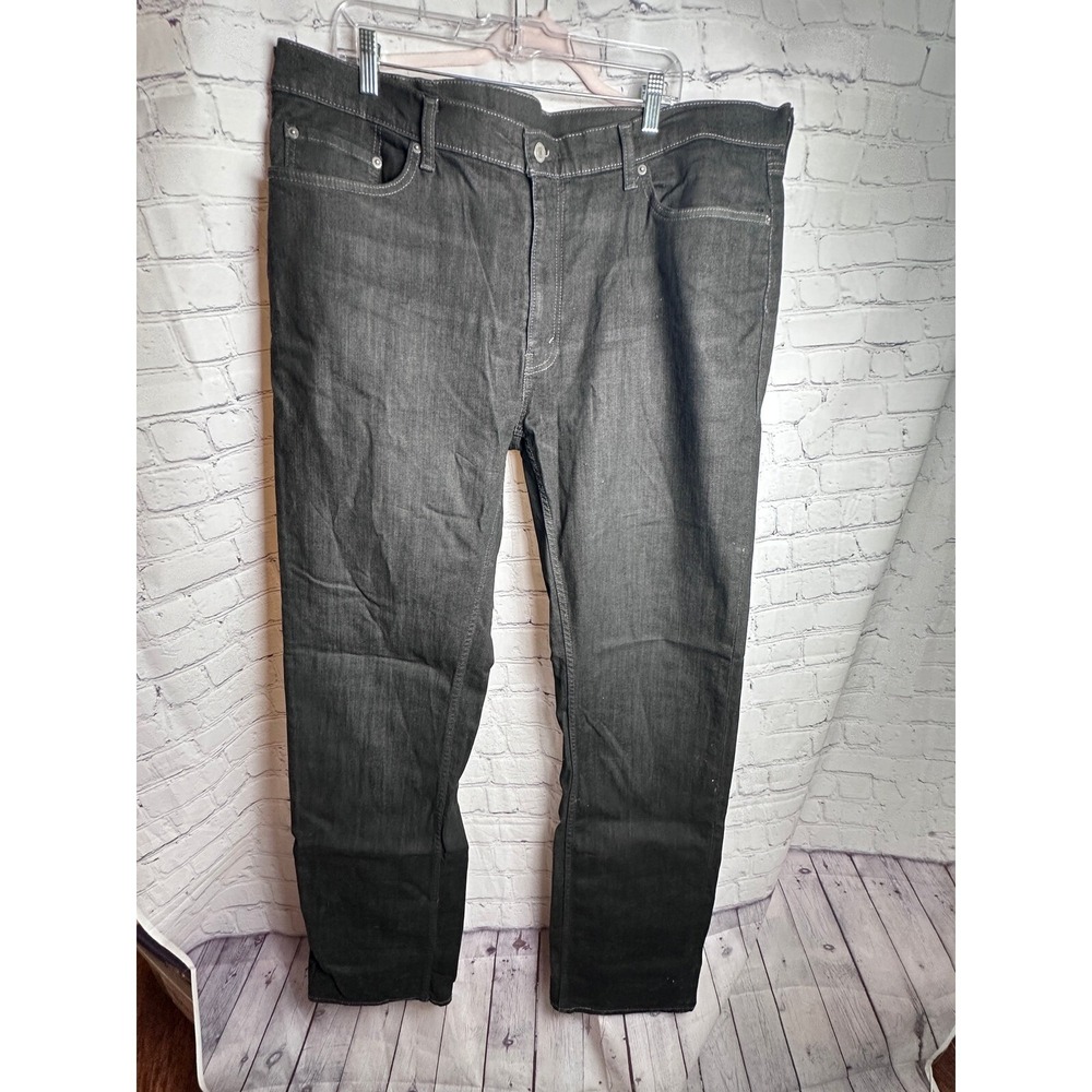 Levi's 559 Relaxed Straight Jeans Black Denim Pants Comfort Fit W38